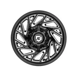 GEAR OFF ROAD 769BM 20X9 GLOSS BLACK/MILLED ACCENTS